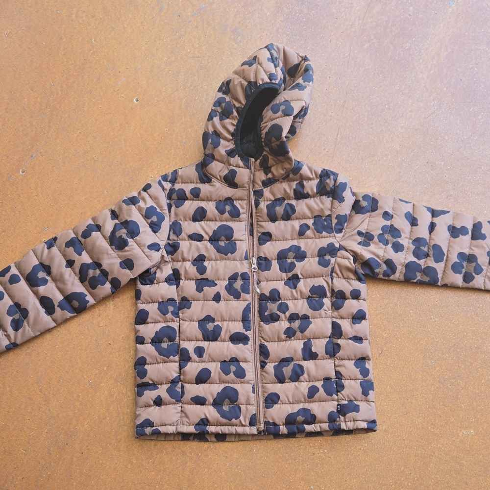 GAP Kids Tan and Black Puffer Jacket